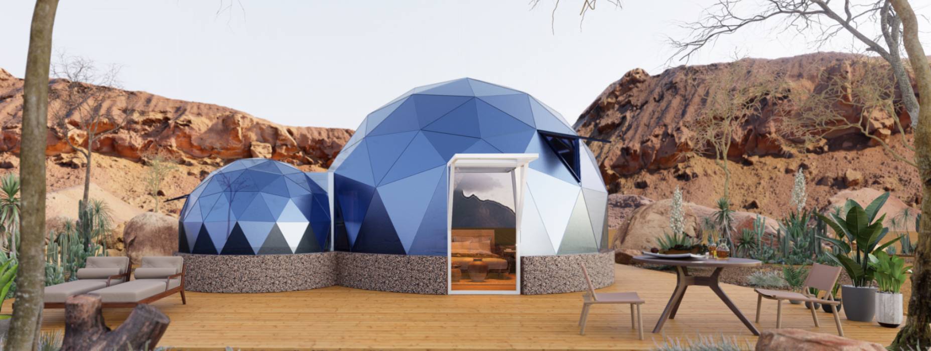 扶余市球形智能光伏玻璃星空房